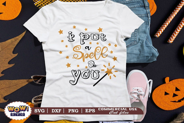 I put a spell on you svg, dxf, png, horror svg, Halloween cutting file, 31st october svg, Halloween svg, Halloween cricut file, halloween SVG Wowsvgstudio 