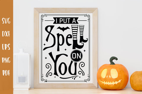 I Put a Spell on You SVG - Halloween Sign SVG SVG CraftLabSVG 