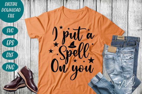 I put a spell on you svg, Halloween t shirt svg, Halloween cricut SVG Isabella Machell 