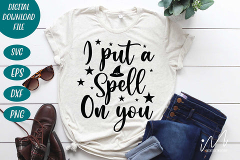 I put a spell on you svg, Halloween t shirt svg, Halloween cricut SVG Isabella Machell 