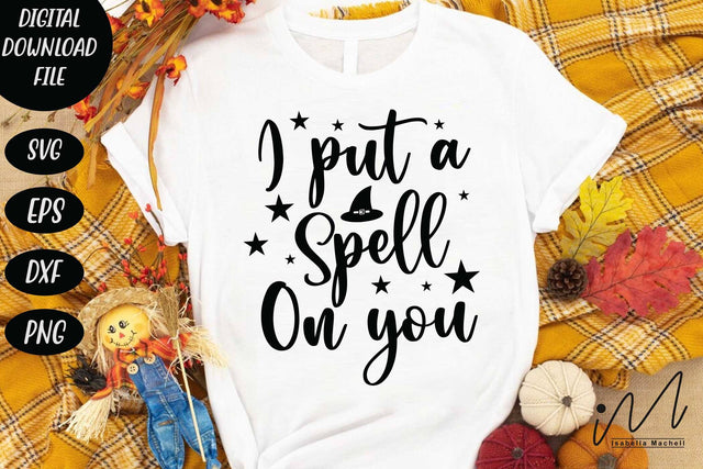 I put a spell on you svg, Halloween t shirt svg, Halloween cricut SVG Isabella Machell 