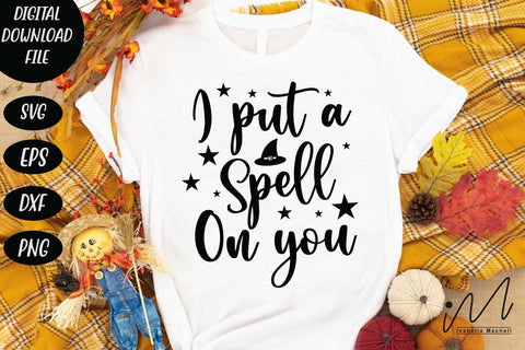 I put a spell on you svg, Halloween t shirt svg, Halloween cricut SVG Isabella Machell 