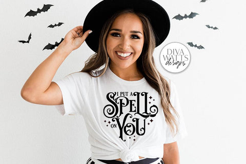 I Put A Spell On You SVG | Halloween Witch Word Art Design SVG Diva Watts Designs 
