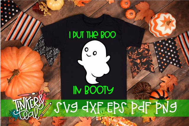 I Put The BOO In Booty Funny Halloween SVG SVG Tinker & Teal 