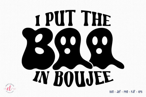 I Put the Boo in Boujee | Retro Halloween SVG SVG CraftLabSVG 