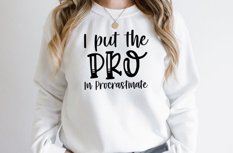 I put the pro in procrastinate, Tumbler SVG SVG MD mominul islam 