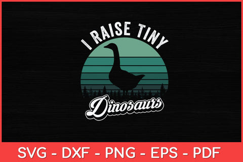 I Raise Tiny Dinosaurs Duck Vintage Retro Duck Svg Design SVG artprintfile 