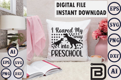 i roared my way into preschool SVG Craftlabsvg24 