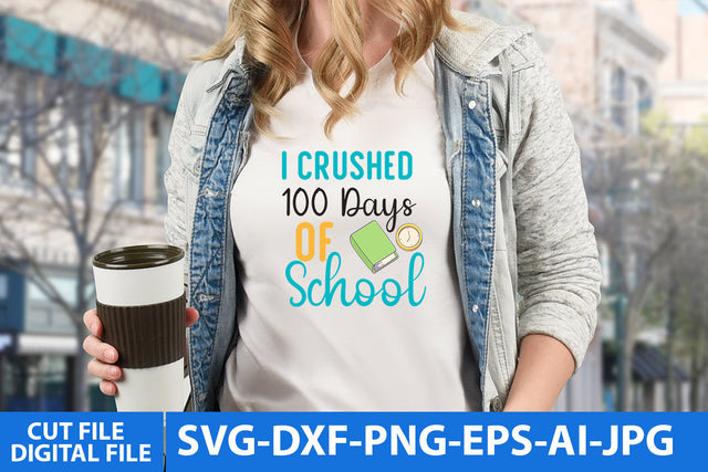 i Rocked 100 Days Of School SVG Cut File SVG BlackCatsMedia 