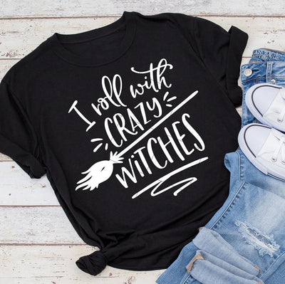 I roll with crazy witches funny SVG for shirt SVG Chameleon Cuttables 