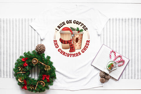 I Run on Coffee and Christmas Cheer Sublimation Sublimation CraftLabSVG 
