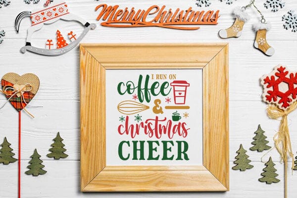 I Run On Coffee And Christmas Cheer SVG Angelina750 