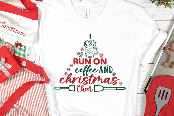 I run on coffee and christmas cheer SVG Angelina750 