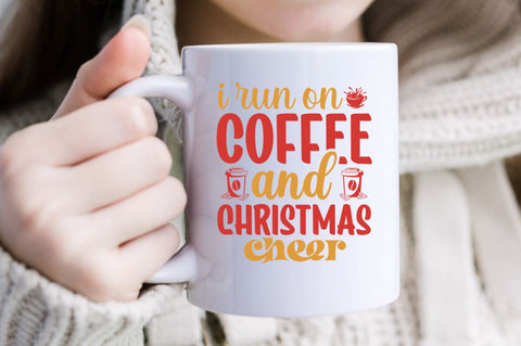 I run on coffee and christmas cheer SVG, I run on coffee and christmas cheer SVG DESIGNISTIC 