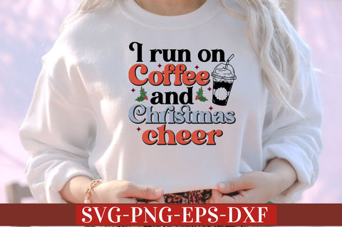 i run on coffee and christmas cheer SVG SVG DESIGNISTIC 