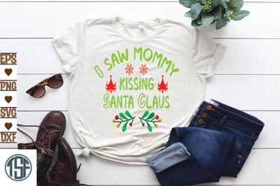 I saw mommy kissing Santa Claus SVG thesvgfactory 