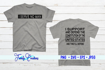 I Serve No Man SVG Family Creations 