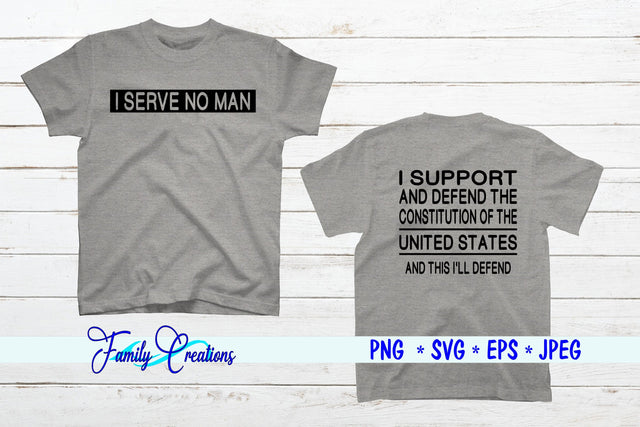 I Serve No Man SVG Family Creations 
