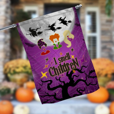 I Smell Children Sanderson Sisters Halloween Garden Flag - 12x18 Garden Flag Sublimation Design Download PNG File Instant Download Sublimation CaldwellArt 