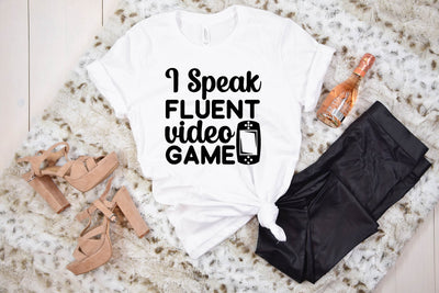 i speak fluent video game SVG designer krishna 