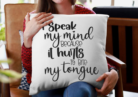 I Speak My Mind | Stencil SVG SVG Ikonart Design Shop 