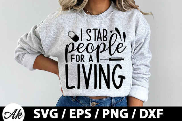 I stab people for a living SVG SVG akazaddesign 