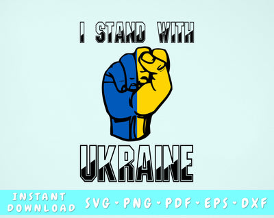 I Stand With Ukraine SVG SVG HappyDesignStudio 