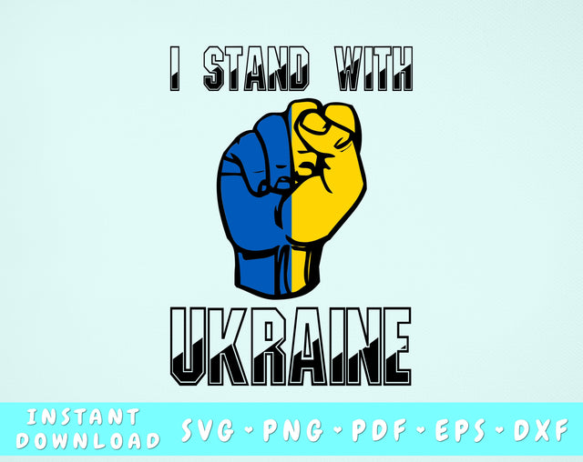 I Stand With Ukraine SVG SVG HappyDesignStudio 