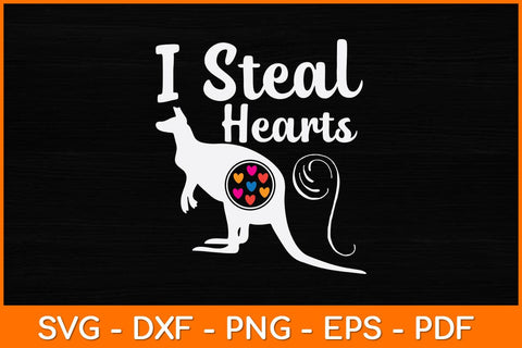 I Steal Hearts Kangaroo Svg Cut File | Kangaroo Svg SVG artprintfile 