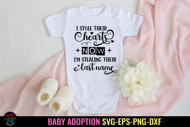 I Stole Their Hearts SVG I Baby Adoption SVG I Foster Child SVG SVG Happy Printables Club 