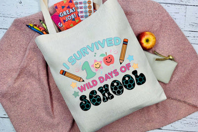 I Survived 100 Wild Days Of School Sublimation Sublimation Rupkotha 