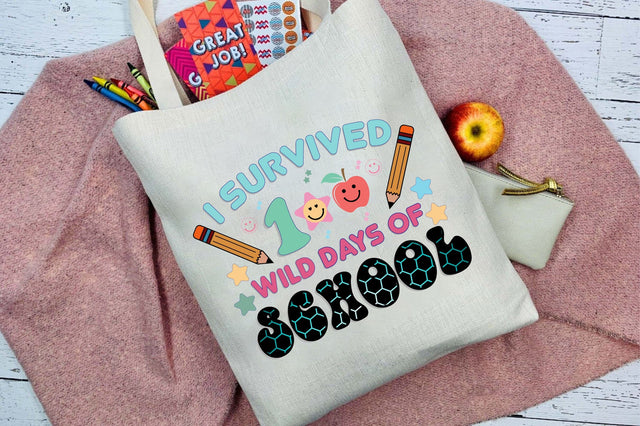 I Survived 100 Wild Days Of School Sublimation Sublimation Rupkotha 