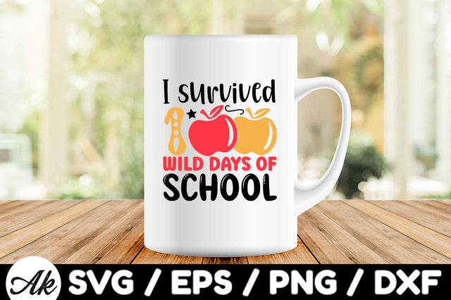 I survived 100 wild days of school svg SVG akazaddesign 