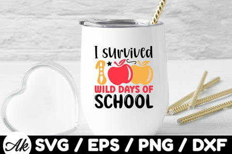 I survived 100 wild days of school svg SVG akazaddesign 