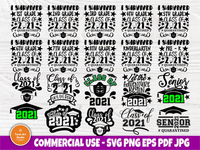 I Survived Class of 2021 SVG, Quarantine Svg Shirt SVG TonisArtStudio 