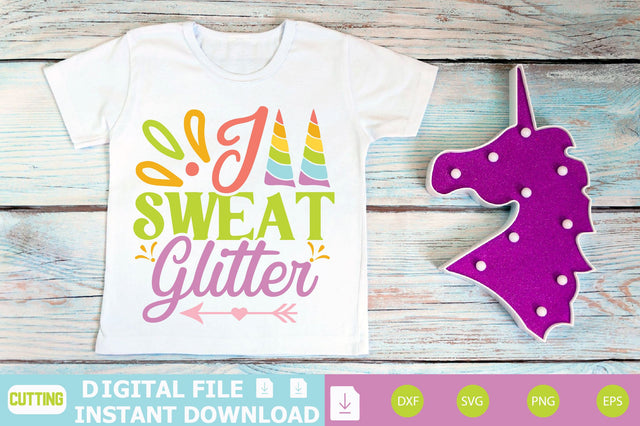 I Sweat Glitter SVG Shahin alam 