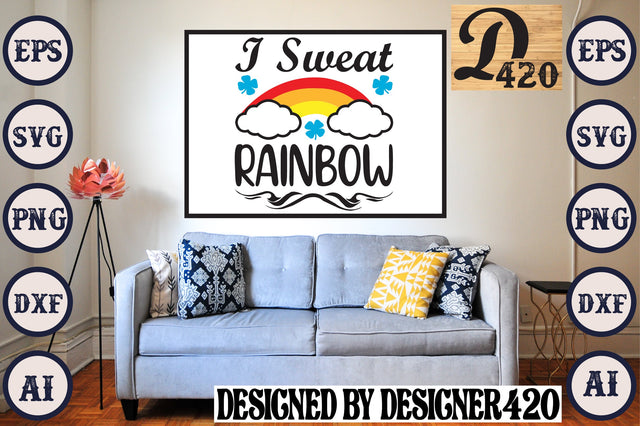 I Sweat Rainbow SVG Craftlabsvg24 