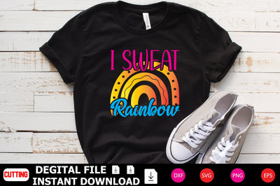 I Sweat Rainbow SVG Shahin alam 
