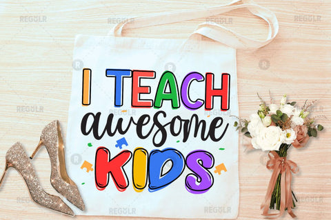 I teach awesome kids SVG SVG Regulrcrative 