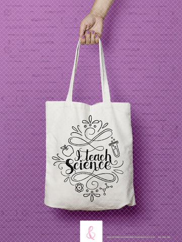 I Teach Science - SVG PNG DXF CUT FILE SVG Claire And Elise 