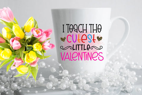 I Teach The Cutest Little Valentines Teacher Sublimation PNG Sublimation Happy Printables Club 