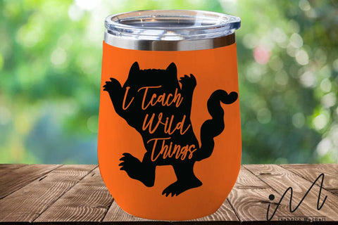 I Teach Wild Things svg,Kindergarten Teacher Svg, Cool Teacher T-shirt svg, Cut files, Funny Teacher Svg SVG Isabella Machell 