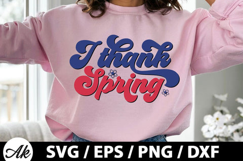 I thank spring Retro SVG SVG akazaddesign 