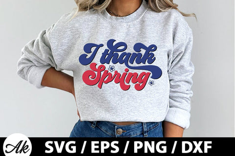 I thank spring Retro SVG SVG akazaddesign 