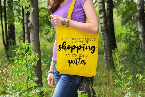 I Thought About Giving Up I Tote Bag SVG I Funny Tote Bags SVG Happy Printables Club 