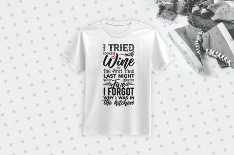 I tried cooking with wine SVG SVG VectorSVGdesign 