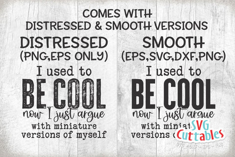 I Used To Be Cool svg - Mom Cut File - svg - dxf - eps - png - Funny Mom svg - Mothers Day - Silhouette - Cricut - Digital File SVG Svg Cuttables 