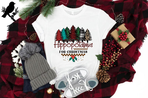 I Want a Hippopotamus for Christmas PNG Sublimation Jagonath Roy 