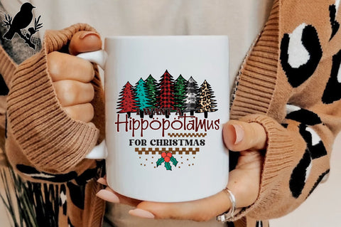 I Want a Hippopotamus for Christmas PNG Sublimation Jagonath Roy 