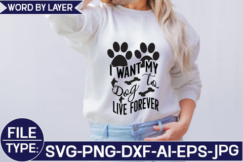 I Want My Dog to Live Forever SVG Studio Innate 